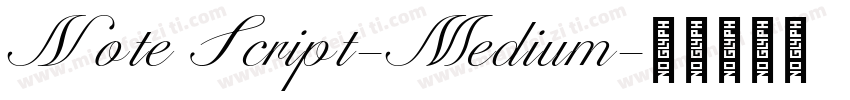 Note Script-Medium字体转换